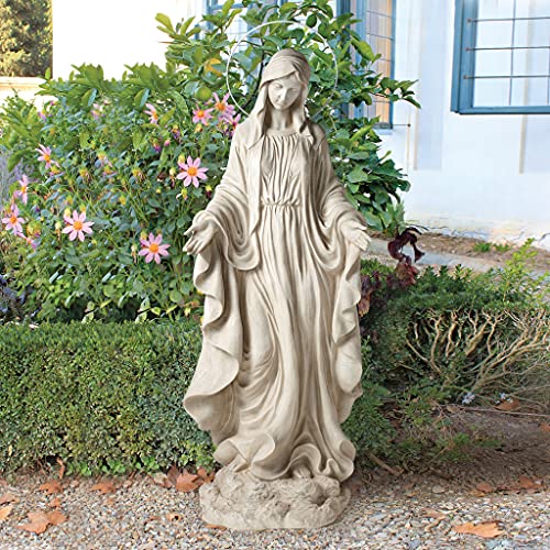Design Toscano The Blessed Virgin Mary Heavens Light Statue Antique Stone