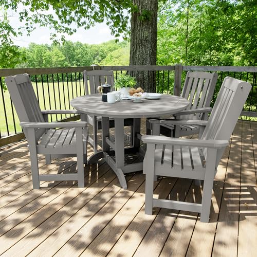 Highwood Lehigh 5-Piece Round Dining Set Harbor Gray