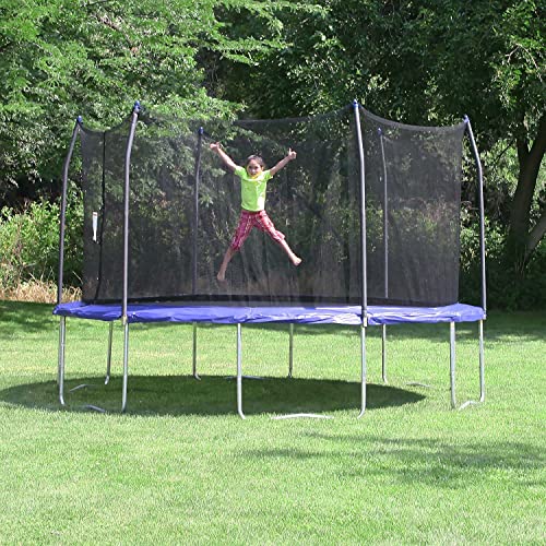 Skywalker Trampolines 16’ Round Trampoline with Enclosure Blue