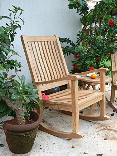 Anderson Teak Del-Amo Slat Back Rocking Armchair Teak