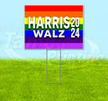 TampaPrinting Harris Walz YS00082 Yard Sign 18" x 24" with Metal Step Stake