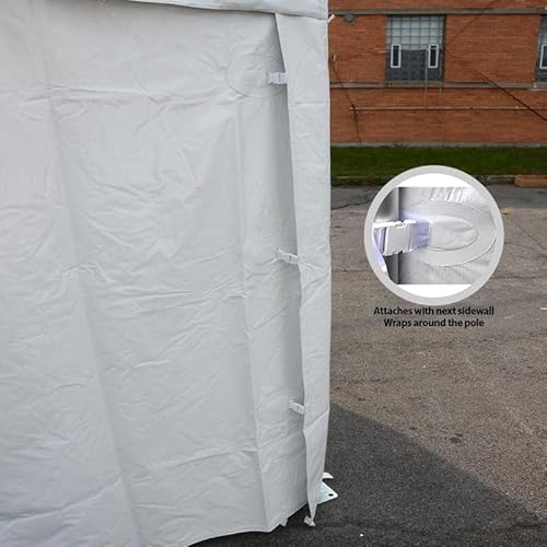 TentandTable 15' x 15' Premium Blockout Sidewall Kit for High Peak Canopy Tents White