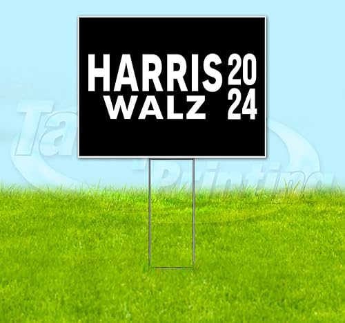 TampaPrinting Harris Walz YS00078 Yard Sign 18" x 24" with Metal Stake