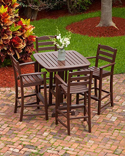 Polywood La Casa Café Bar Set Slate Grey