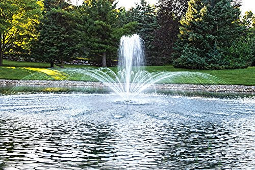 Airmax EcoSeries 1/2 HP Fountain with 100' PolyFlex Cord, 3 Patterns & Control Panel Stainless Steel