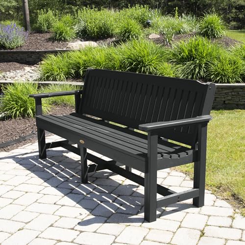 Sequoia Professional Commercial Grade Exeter 6 Foot Garden Bench Black