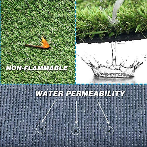 Moxie Direct Realistic Artificial Grass Turf for Indoor Outdoor Lawn, 13FT x 76FT