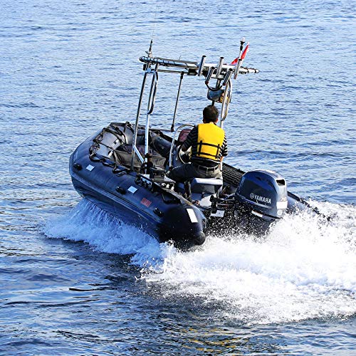 Seamax Ocean430T Commercial Grade PVC Inflatable Boat 14ft Black