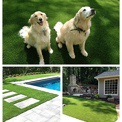 Fas Home Artificial Grass Turf 8FTX62FT Customized Width-8FT