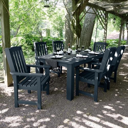 Highwood Lehigh 7pc Rectangular Dining Set 72" x 42" Federal Blue