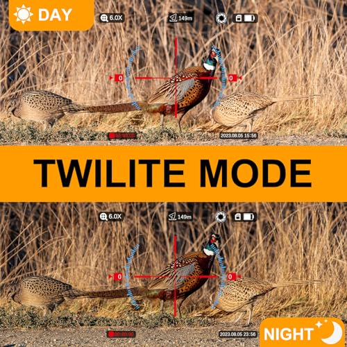 Hwishare Twilite Rifle Scope Full Color Night Vision Black