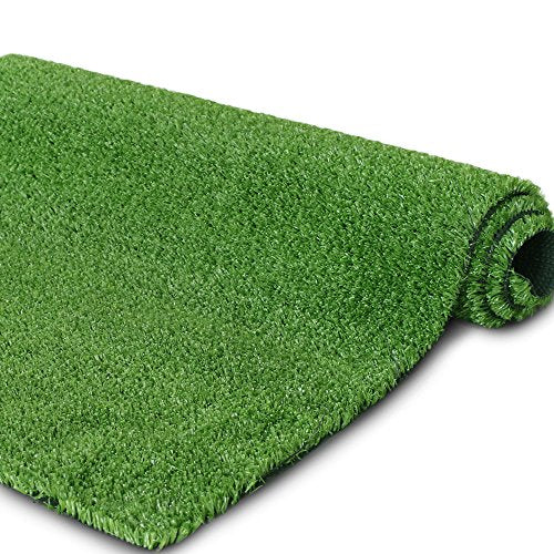 Petgrow Synthetic Artificial Grass Turf with Drainage Holes & Rubber Backing Green 9FT x 82FT