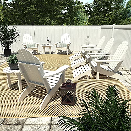Highwood Adirondack Collection 12 pc Westport Outdoor Fireside Set White