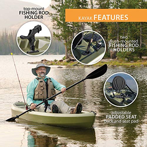 Lifetime Tamarack Angler Sit-On-Top Kayak Olive