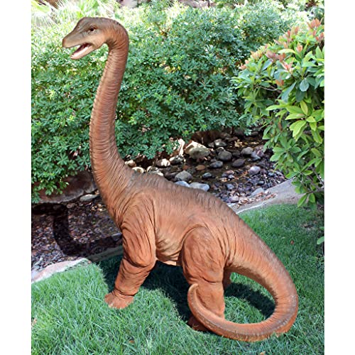 Design Toscano Scaled Jurassic Brachiosaurus Dinosaur Statue Full Color