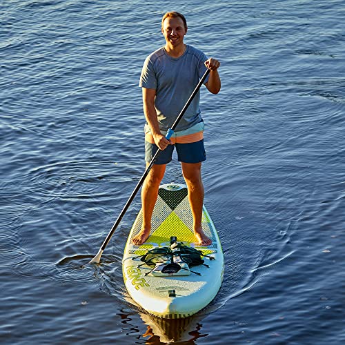 RAVE Sports Inflatable Stand Up Paddle Board Package Agonde Borealis Lime