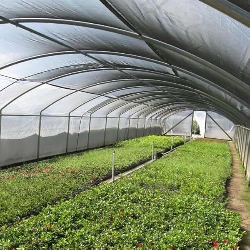 Farm Plastic Supply VBS Gray Shade Cloth 75% Mesh Fabric Green 12' x 275'