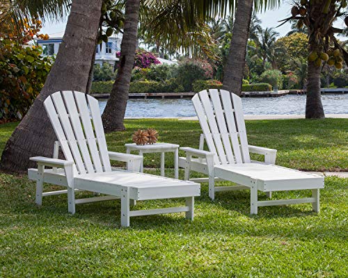 Polywood South Beach Chaise Set Mahogany