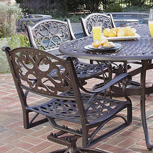 Homestyles 7 Piece Outdoor Dining Set Bronze