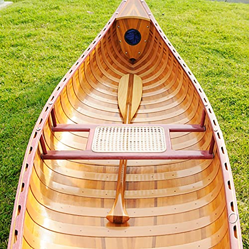 Wooden Boat USA 10-Foot Wooden Canoe with Ribs Curved Bow Natural Wood