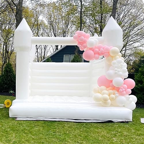 iLink-outer 13FT Large White Bounce House with Air Blower