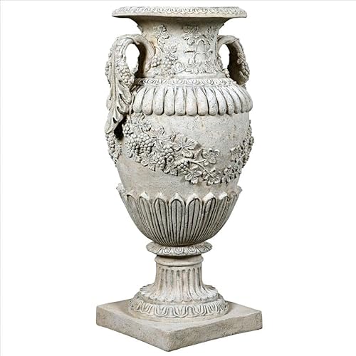 Design Toscano Wine Harvest Oviform Architectural Garden Urn Roman Stone
