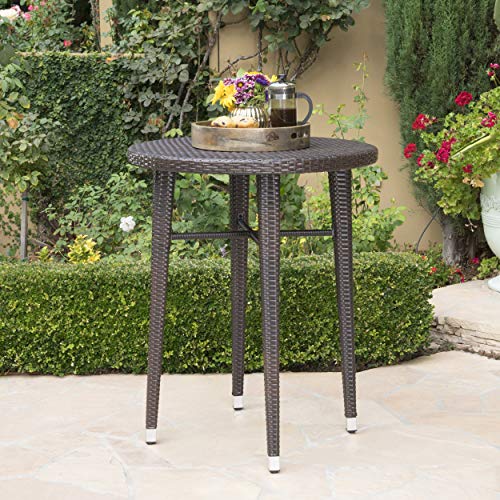 Great Deal Furniture Callum Outdoor Wicker 5-Pc Bar Table Set Multibrown