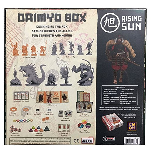CMON Rising Sun Board Game + 3 Expansions Bundle