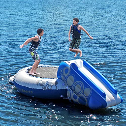 RAVE Sports O-Zone Plus Water Bouncer with Slide White/Blue