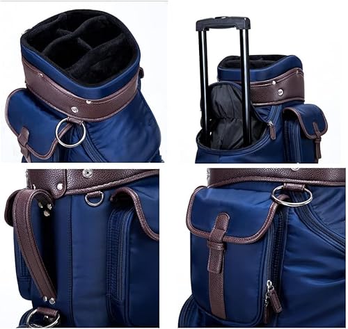VEraiz Golf Clubs Organizer Bag with Wheels Lightweight 6-Way Divider Stand Bag Men Golf Course