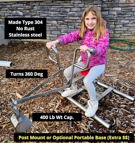 HigleyWelding.com Sand Digger Stainless Steel Playground Excavator Lifetime Warranty