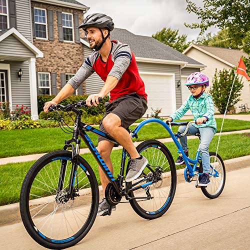 Schwinn GTX 2.0 Comfort Adult Hybrid Bike 700c Black/Blue