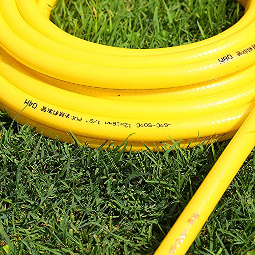 C/H 100M Reinforced PVC Garden Hose Yellow Green