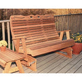 Creekwine Design Cedar Royal Country Hearts Rocking Glider 5" Red