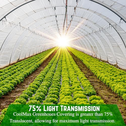Farm Plastic Supply Clear Coolmax Greenhouse Plastic Sheeting 6 Mil 40' x 110'