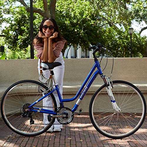 ROYCE UNION RMY 700c Womens 21-Speed Hybrid Comfort Bike 17" Aluminum Frame Pearl Blue