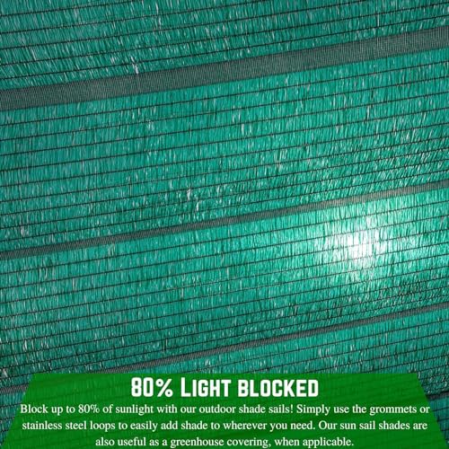 Farm Plastic Supply Green Shade Sail 80% Mesh Fabric 12' x 250'