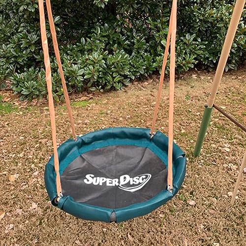XDP RECREATION Deerfield Outdoor Playground Swing Set Green and Tan