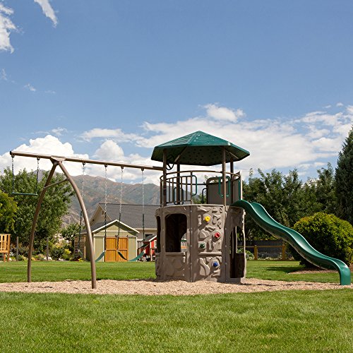 Lifetime Adventure Tower Swing Set Earthtone