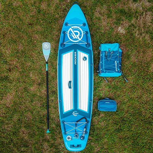 iROCKER Ultra Series Inflatable Stand Up Paddle Board 10'6" Aqua/Peach