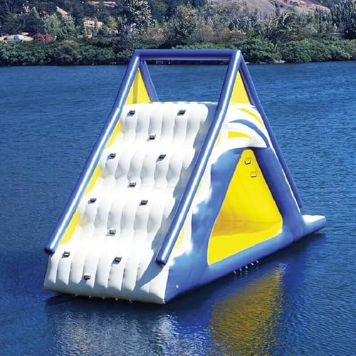 BOZHOUYUPIN Inflatable Floating Water Trampoline Park Triangle Water Slide