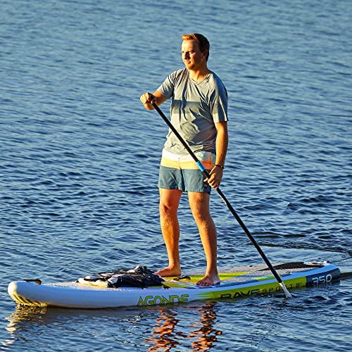 RAVE Sports Inflatable Stand Up Paddle Board Package Agonde Borealis Lime