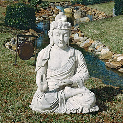 Design Toscano Meditative Asian Decor Grand Temple Statue 48" Traditional Buddha