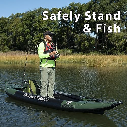 Sea Eagle 385FTA Fasttrack Angler Inflatable Green Fishing Kayak - Hunter Green