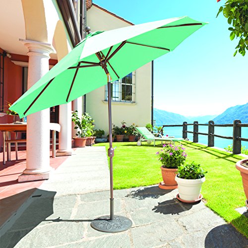 Galtech Deluxe Auto Tilt Market Umbrella 11ft Navy