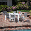 Hanover Del Mar 7-Piece Outdoor Dining Set Gray/White