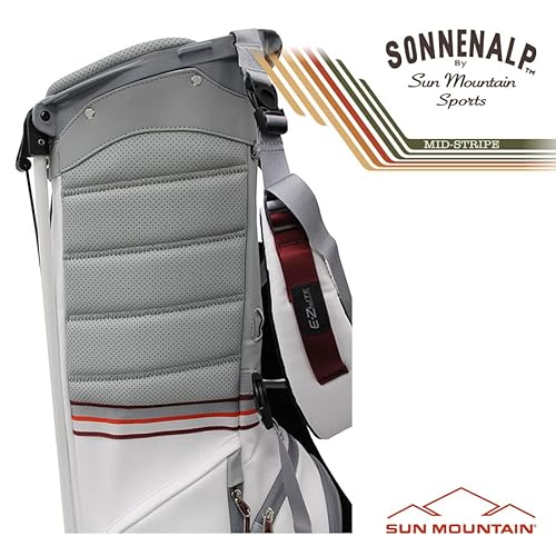 Sun Mountain 2023 Mid Stripe Golf Stand Bag Loden Moss-Inferno