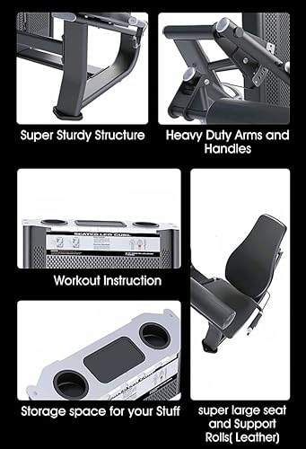 MiM USA Prestige Pro Commercial Dual Leg Extension and Leg Curl Machine Black