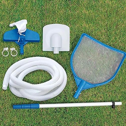 Summer Waves 16ft x 48in Above Ground Pool Set with Pump & Accessories Dark Herringbone
