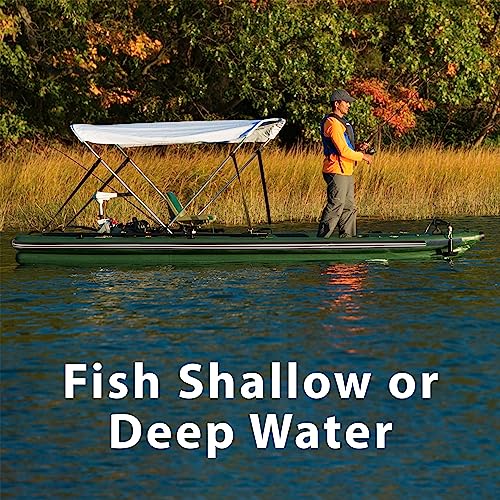 Sea Eagle FSK16 FishSkiff Inflatable 16' Fishing Boat Green/Gray